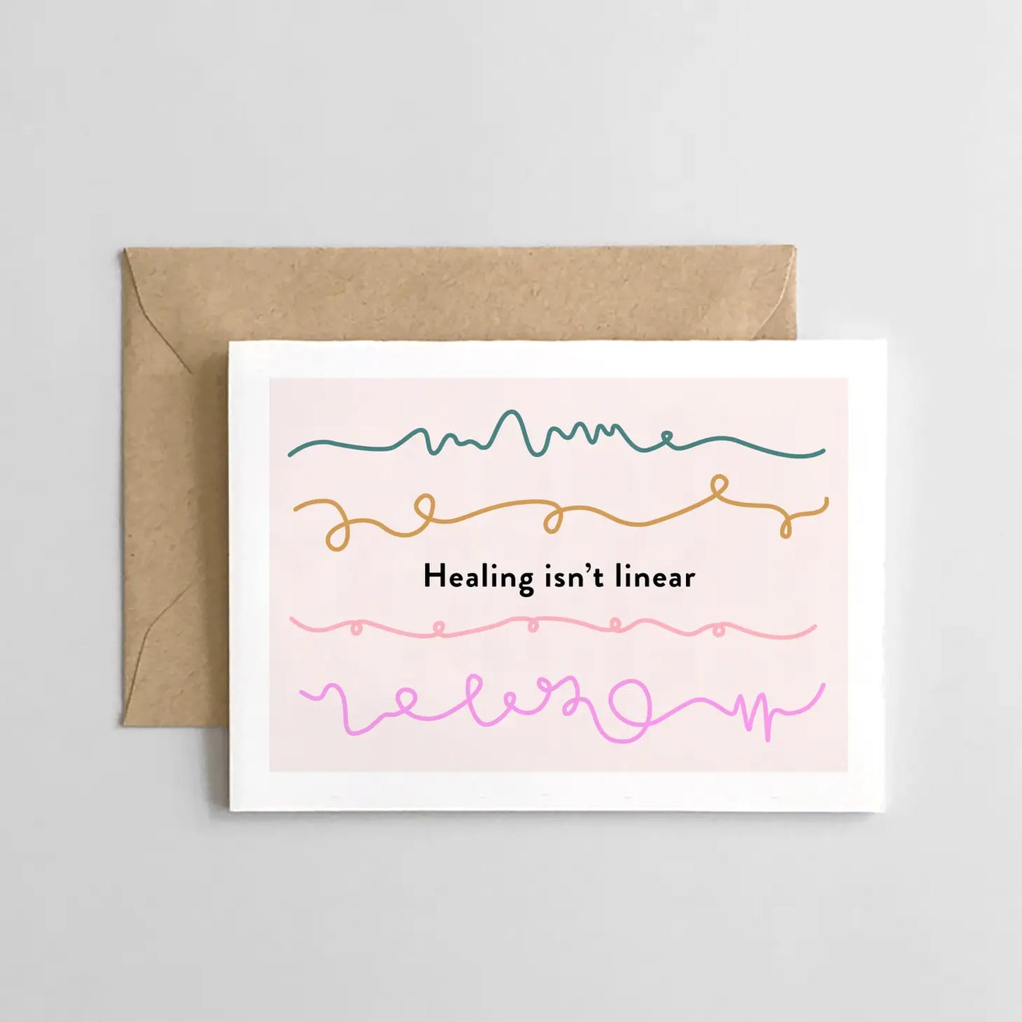 Healing Isn't Linear - Greeting Card