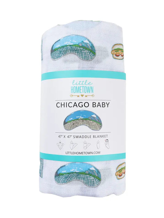 Chicago Baby Swaddle Blanket