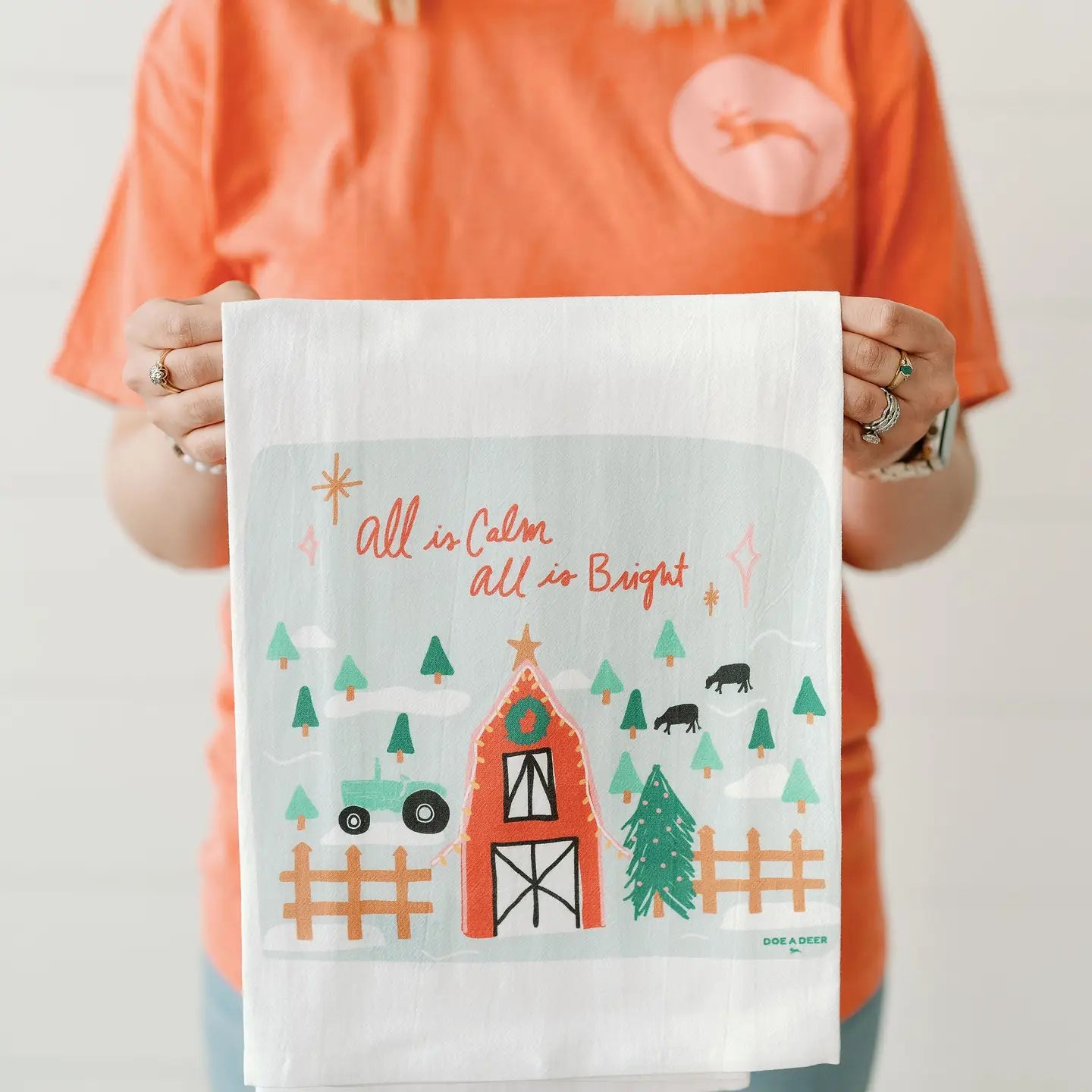 All is Calm, All is Bright Kitchen Towel