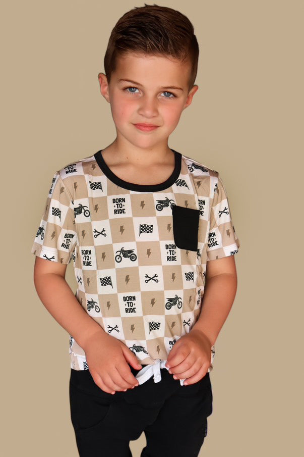 BORN TO RIDE DREAM POCKET TEE