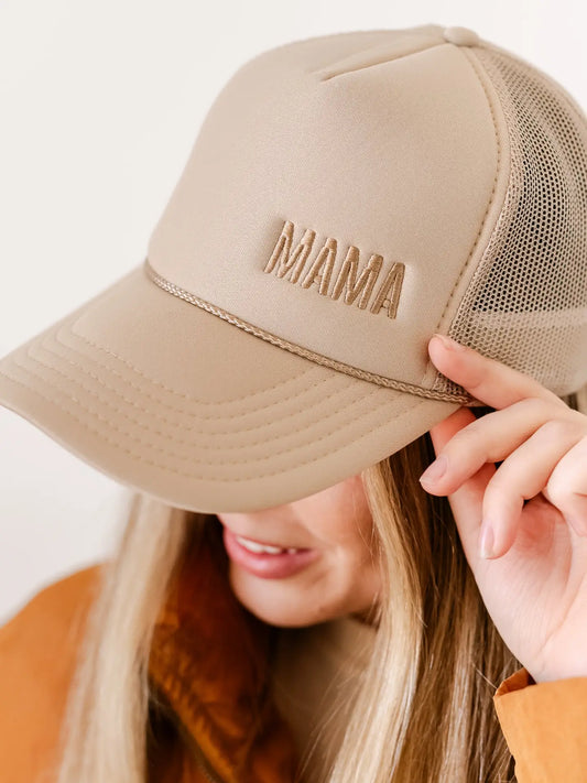 Mama Monochromatic Trucker Hat