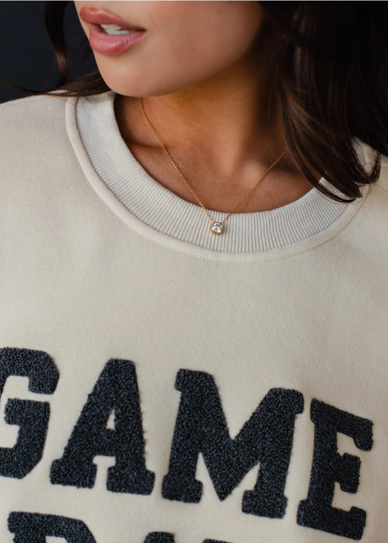 Game Day Chenille Letter Sweatshirt