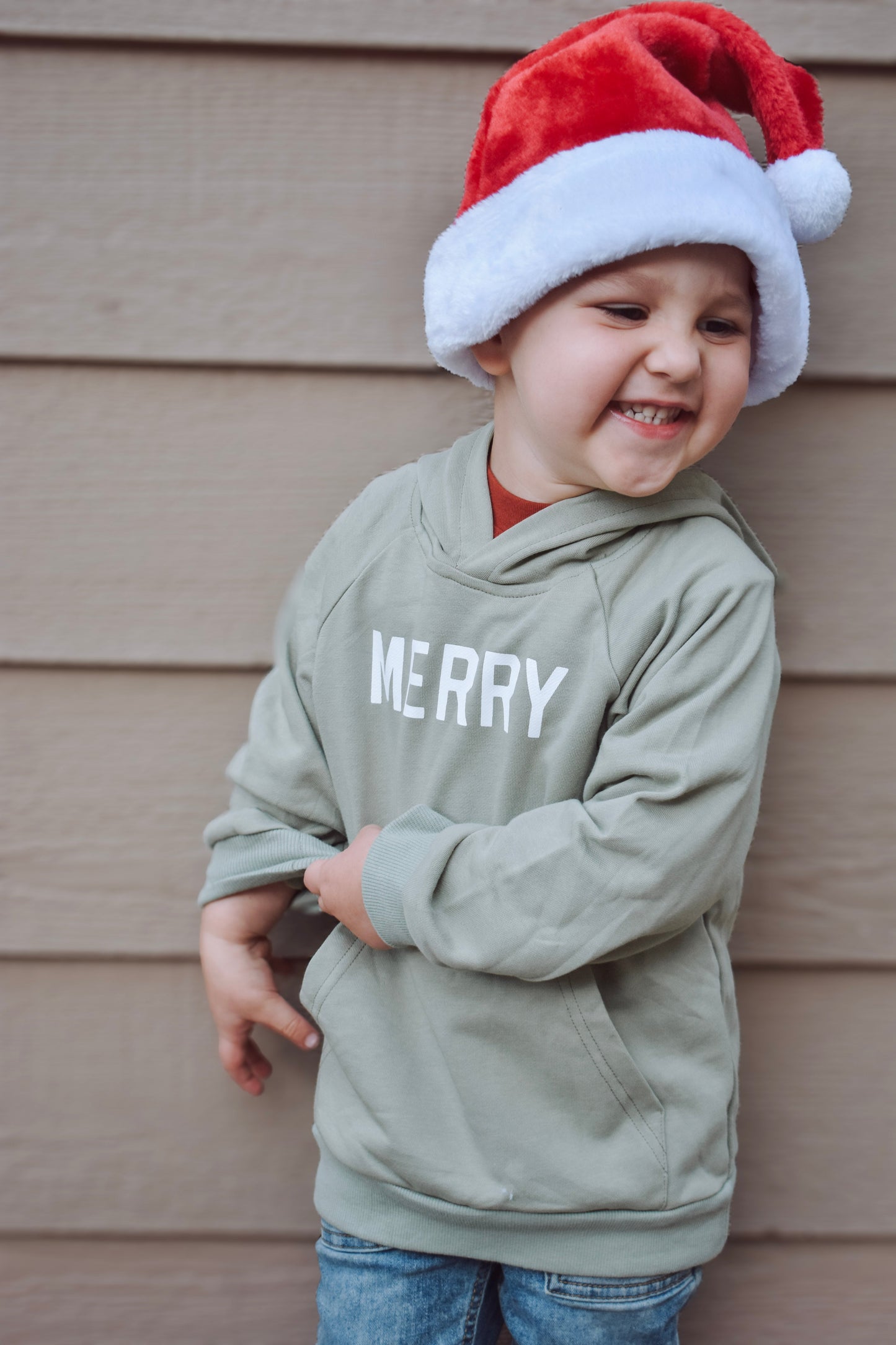 Merry Christmas Graphic Hoodie or Crewneck Sweatshirt | Baby & Toddler