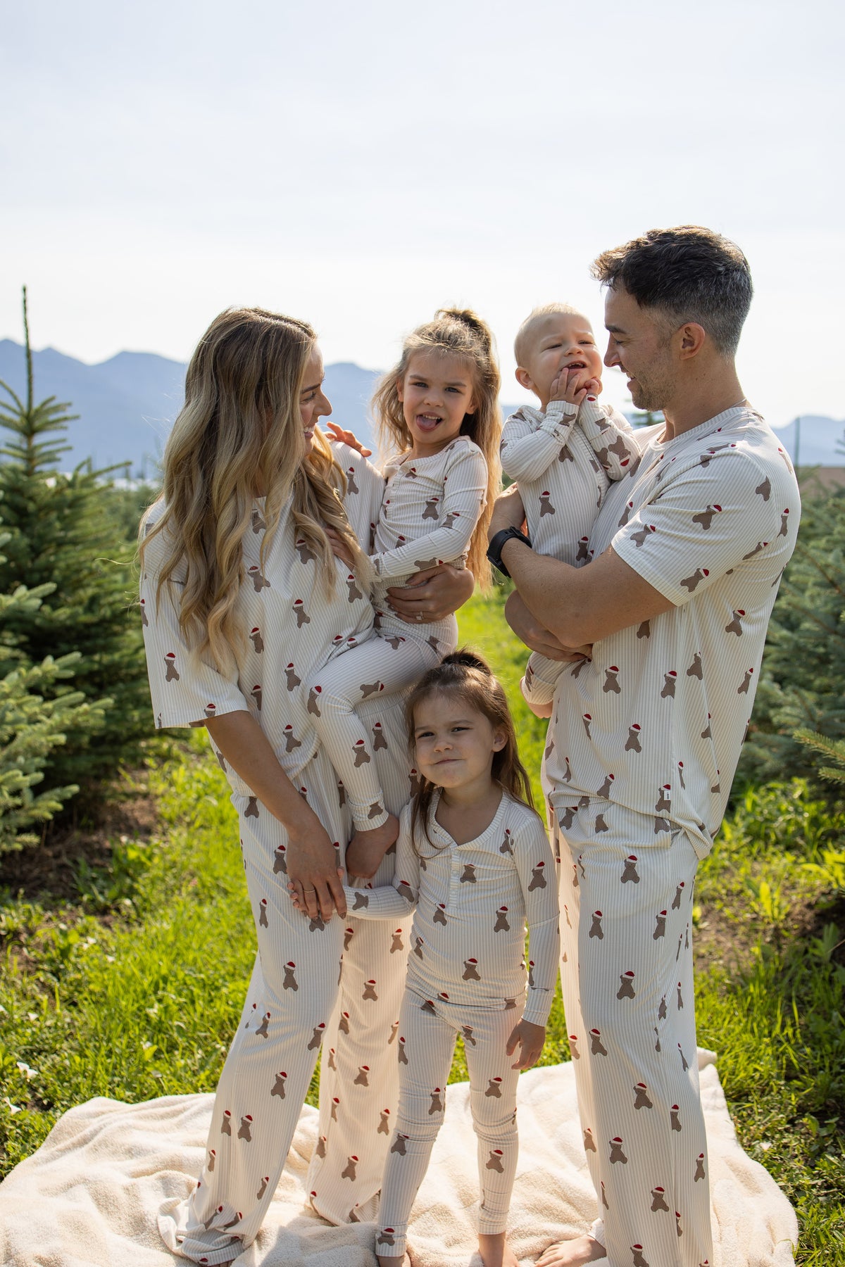 Women's Boxy Tee Lounge Set | Santa Teddy