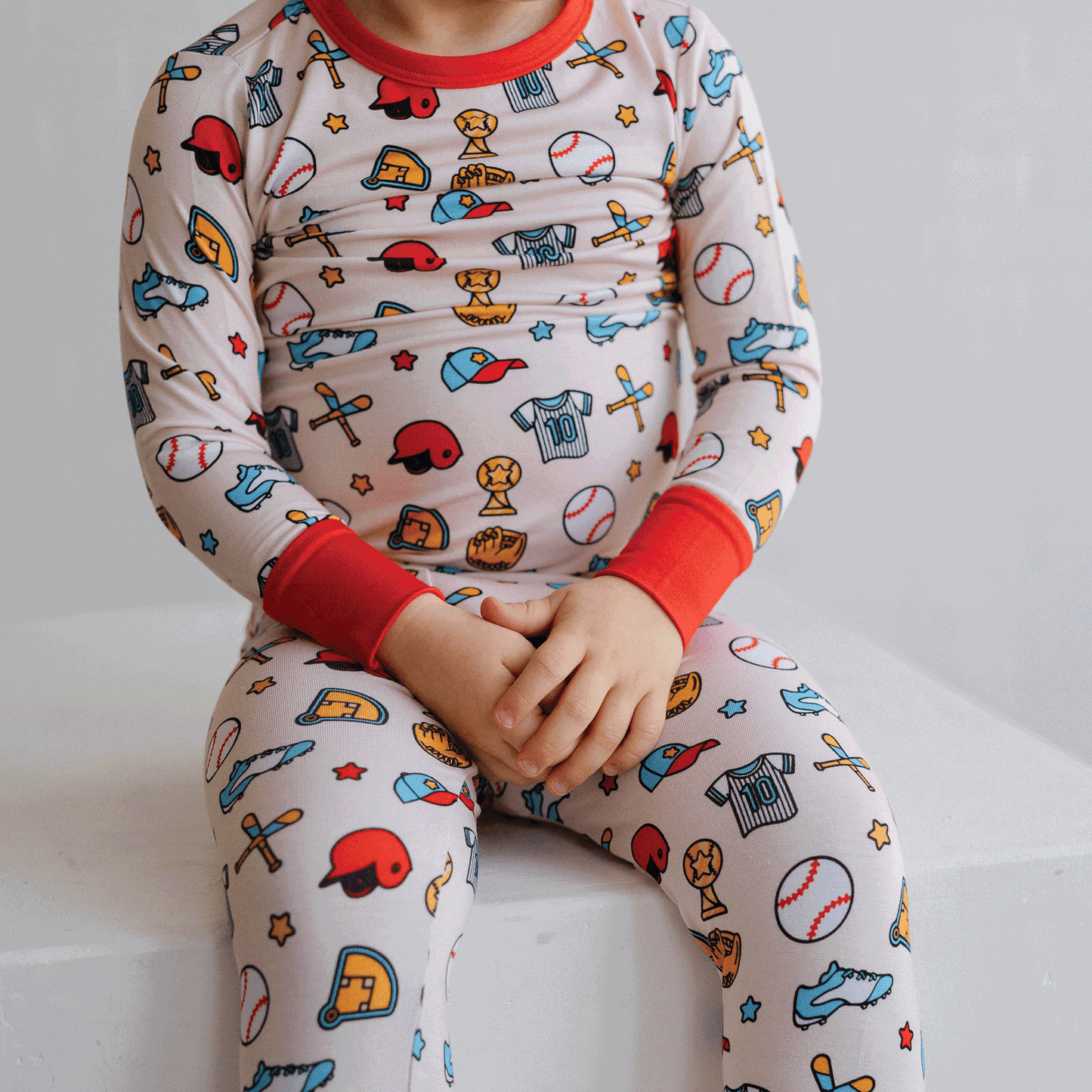 Baseball Two-Piece Pajama Set