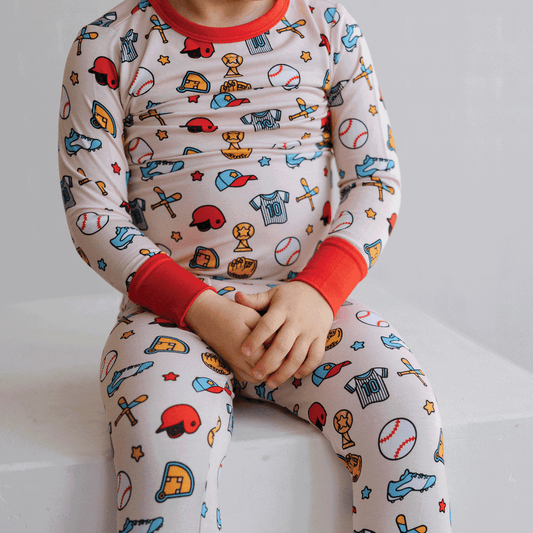 Baseball Two-Piece Pajama Set