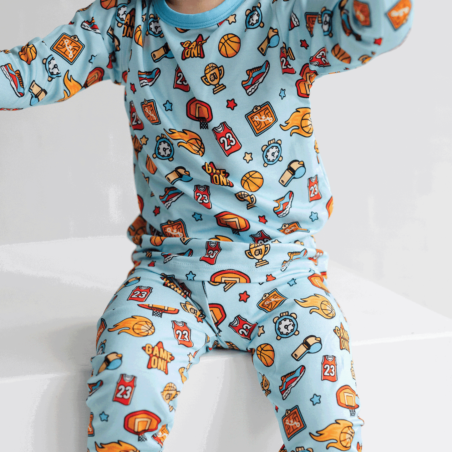 Basketball Two-Piece Pajama Set