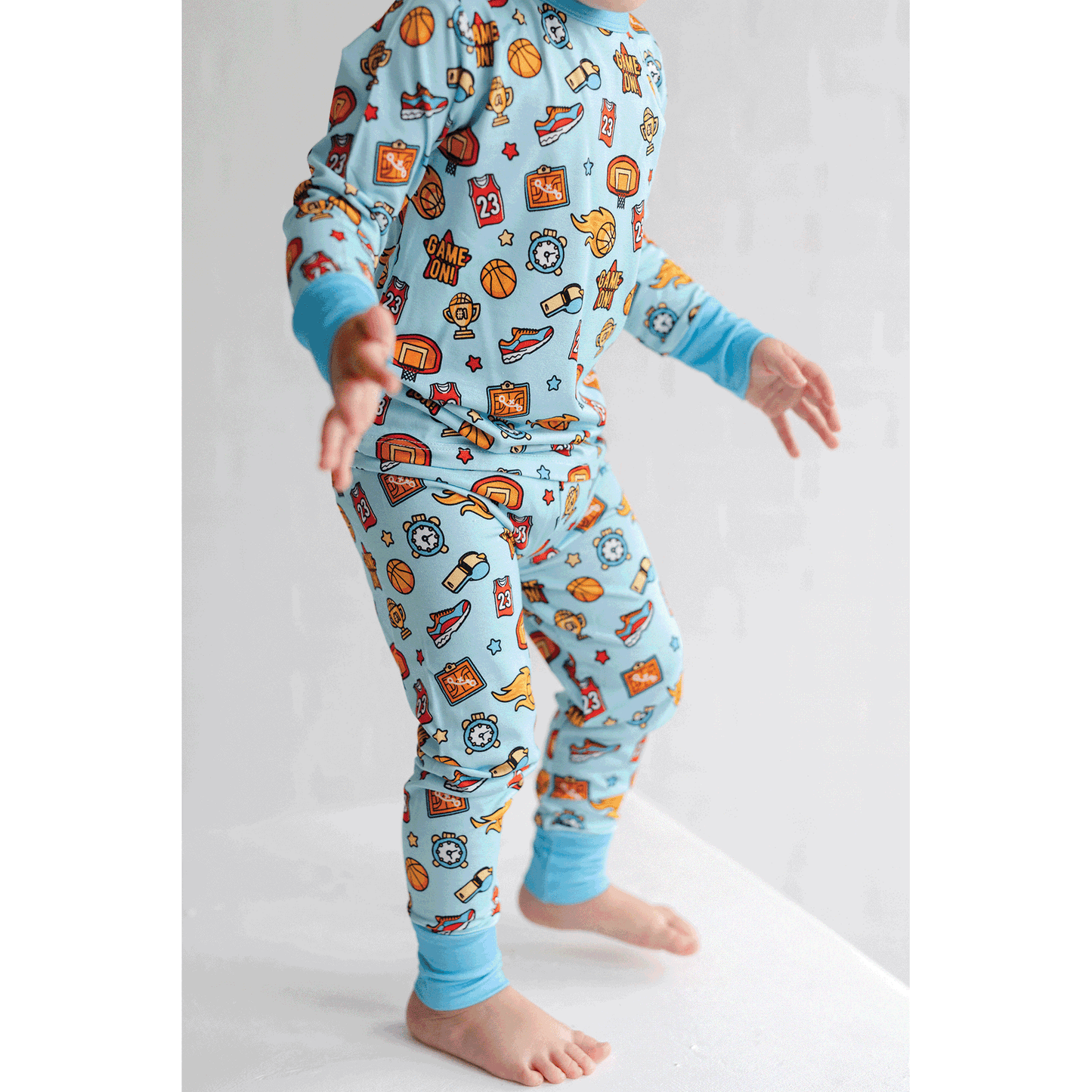 Basketball Two-Piece Pajama Set