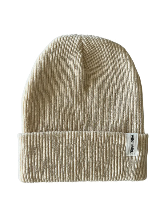 Wild Child Beige Beanie