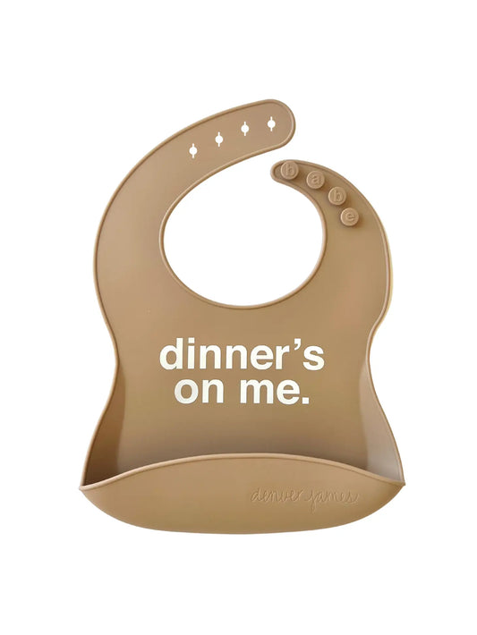 Dinner's on Me Silicone Bib