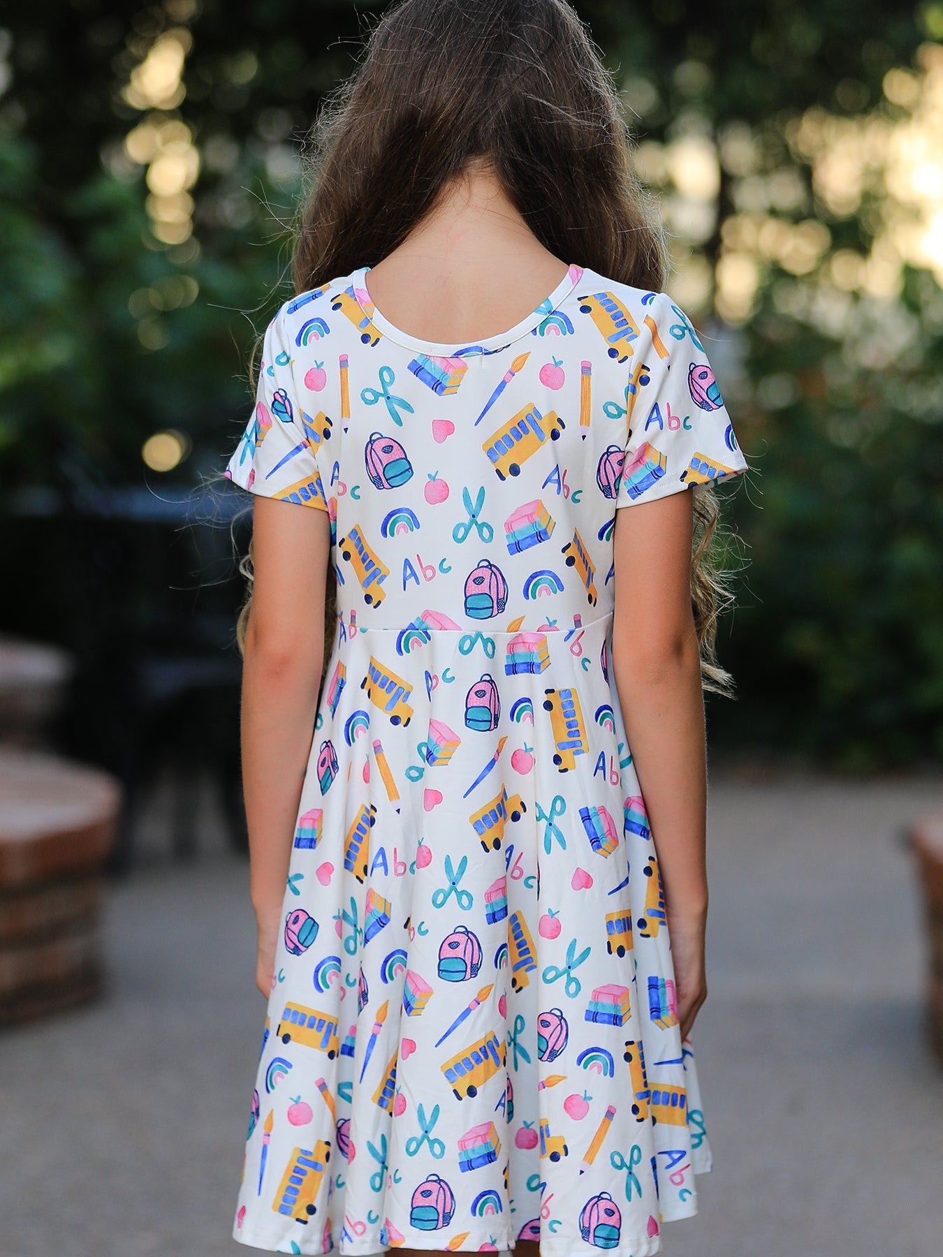 Girl Back To School Twirl Dress