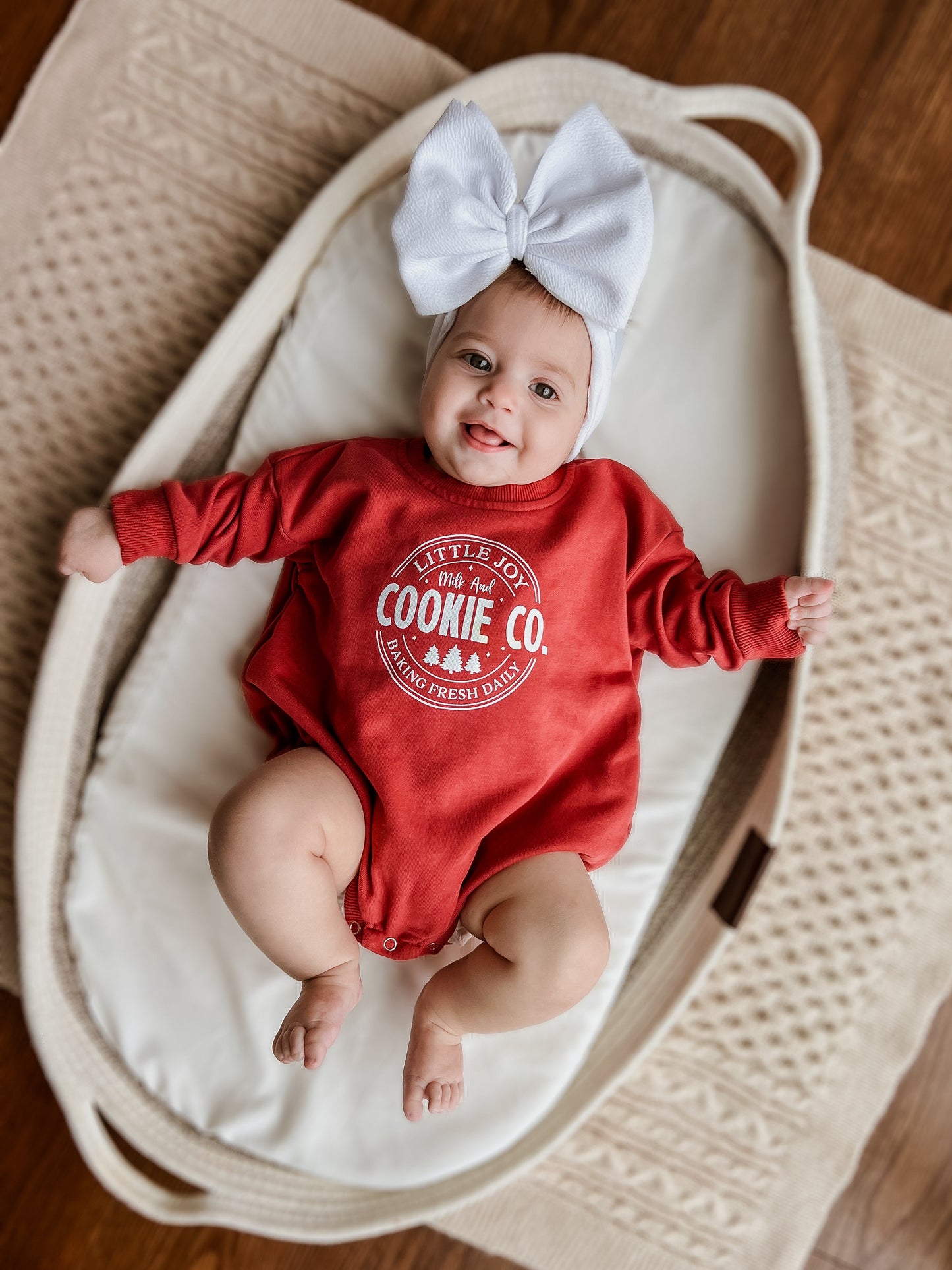 Cookie Co. Christmas Sweatshirt Romper