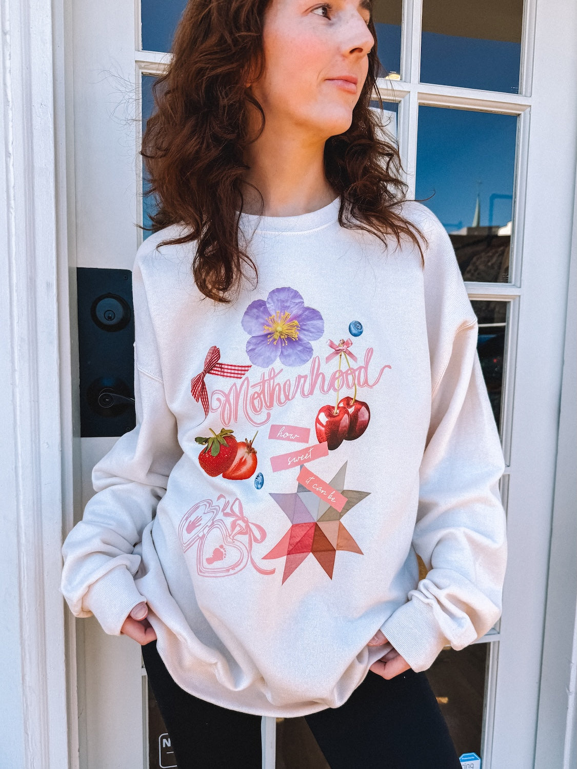 sweet motherhood crewneck