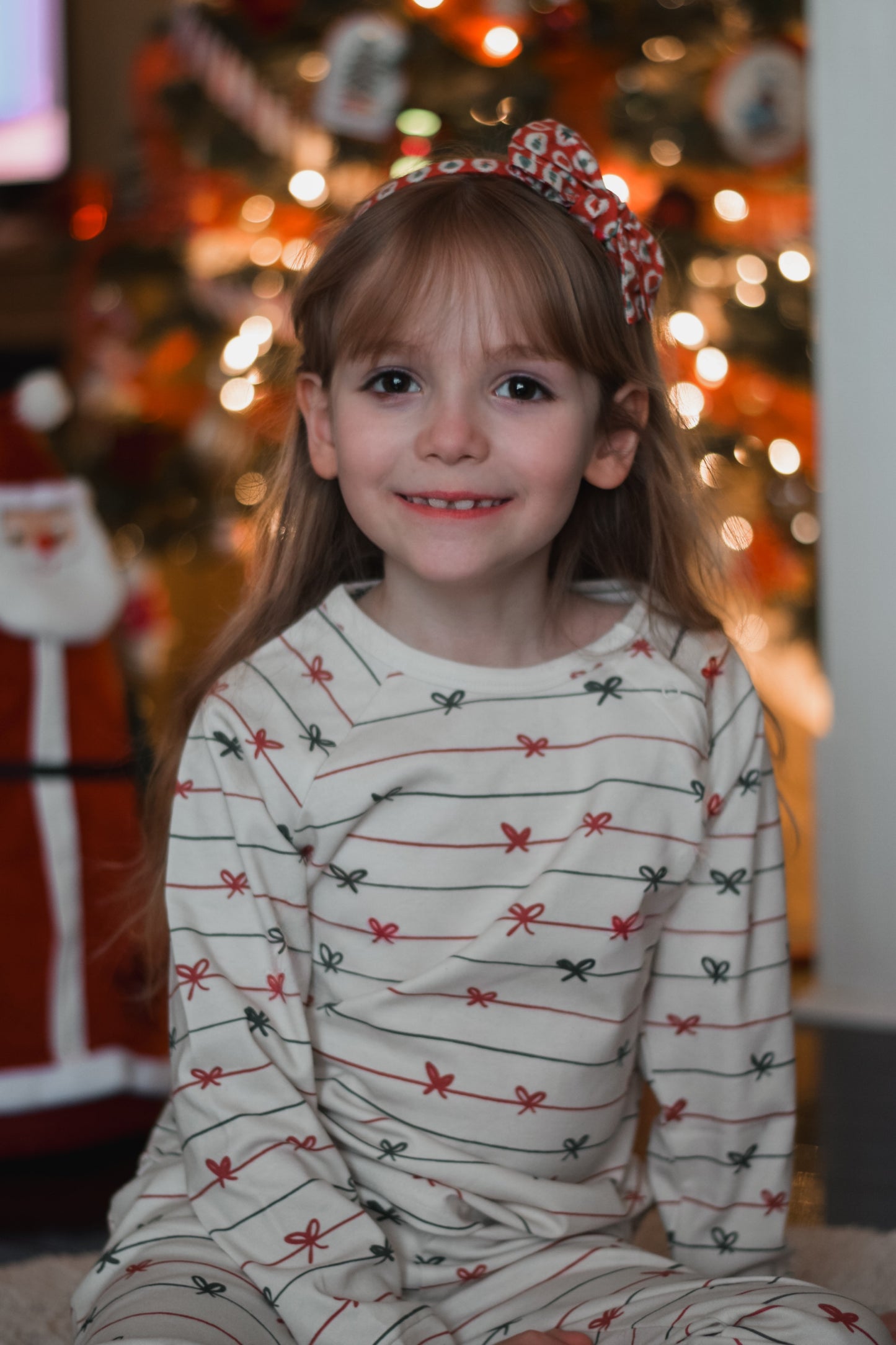 Tied with a Bow Christmas Organic Cotton Set | Baby, Toddler, Kids