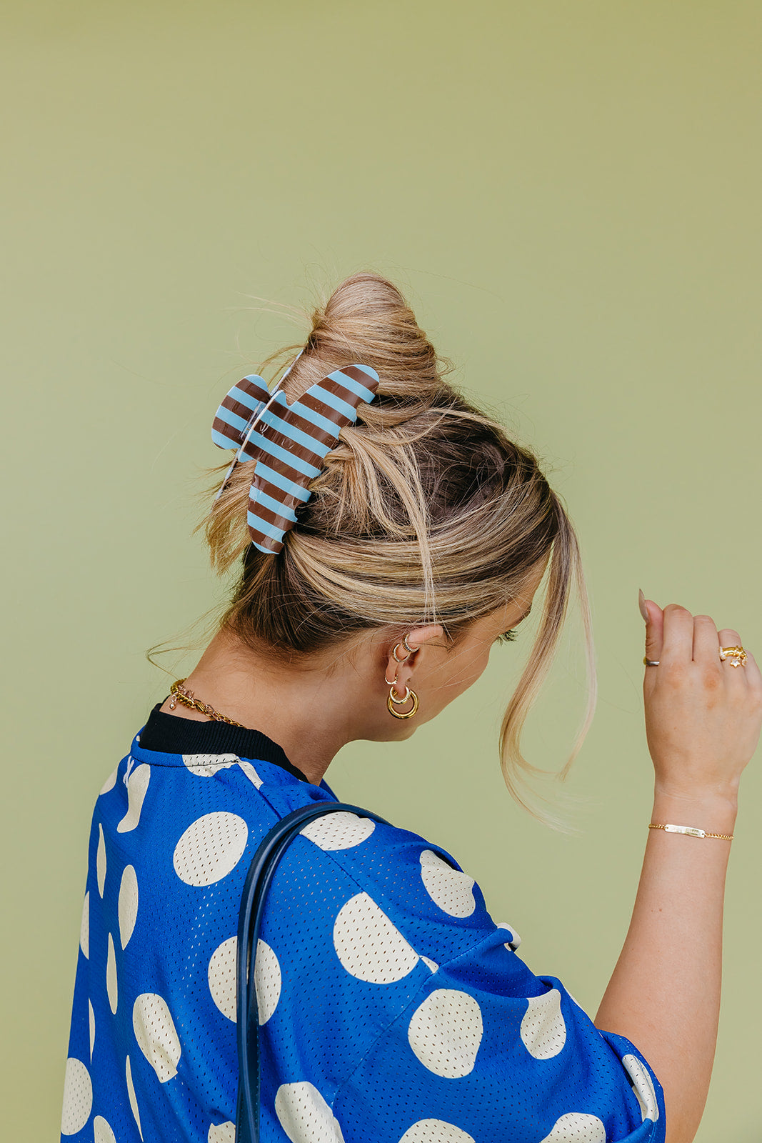 POLKA DOT & STRIPED OVERSIZED CLAWS
