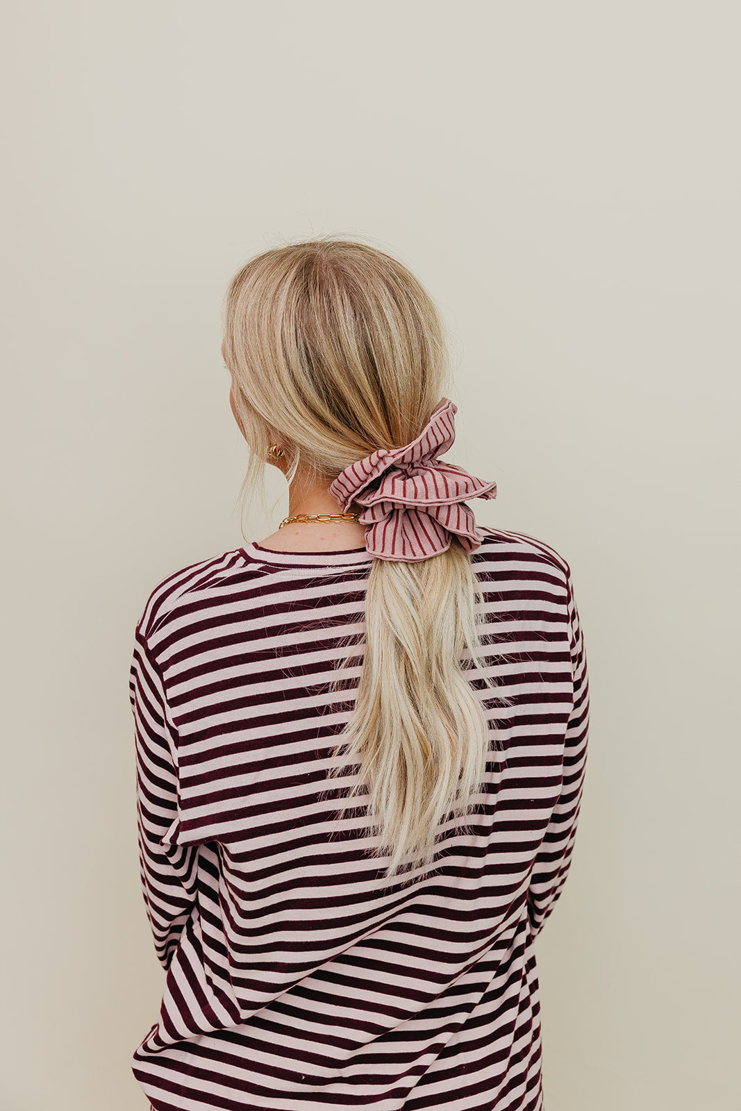 STRIPED CORSET SCRUNCHIE