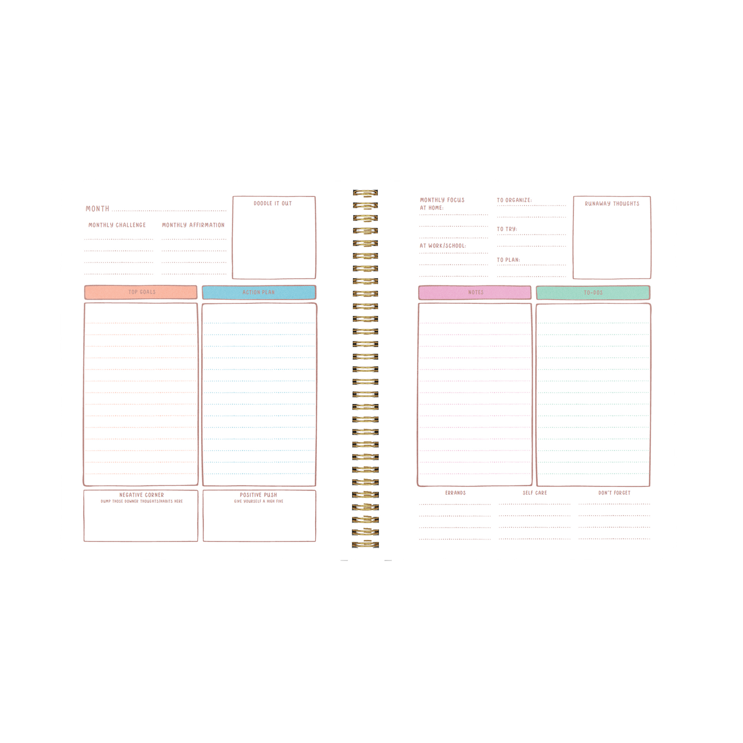 Undated Perpetual Planner - Goal Getter Lite