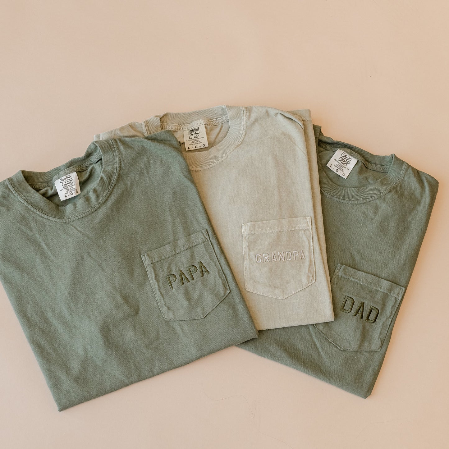 Dad Embroidered Pocket Comfort Colors Tee