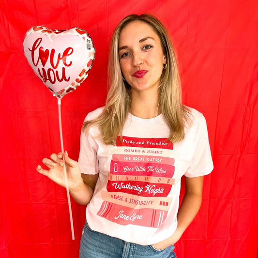 Love Stories Book Stack Tee | Women