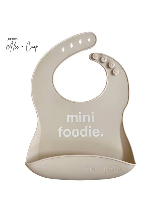 Mini Foodie Silicone Bib