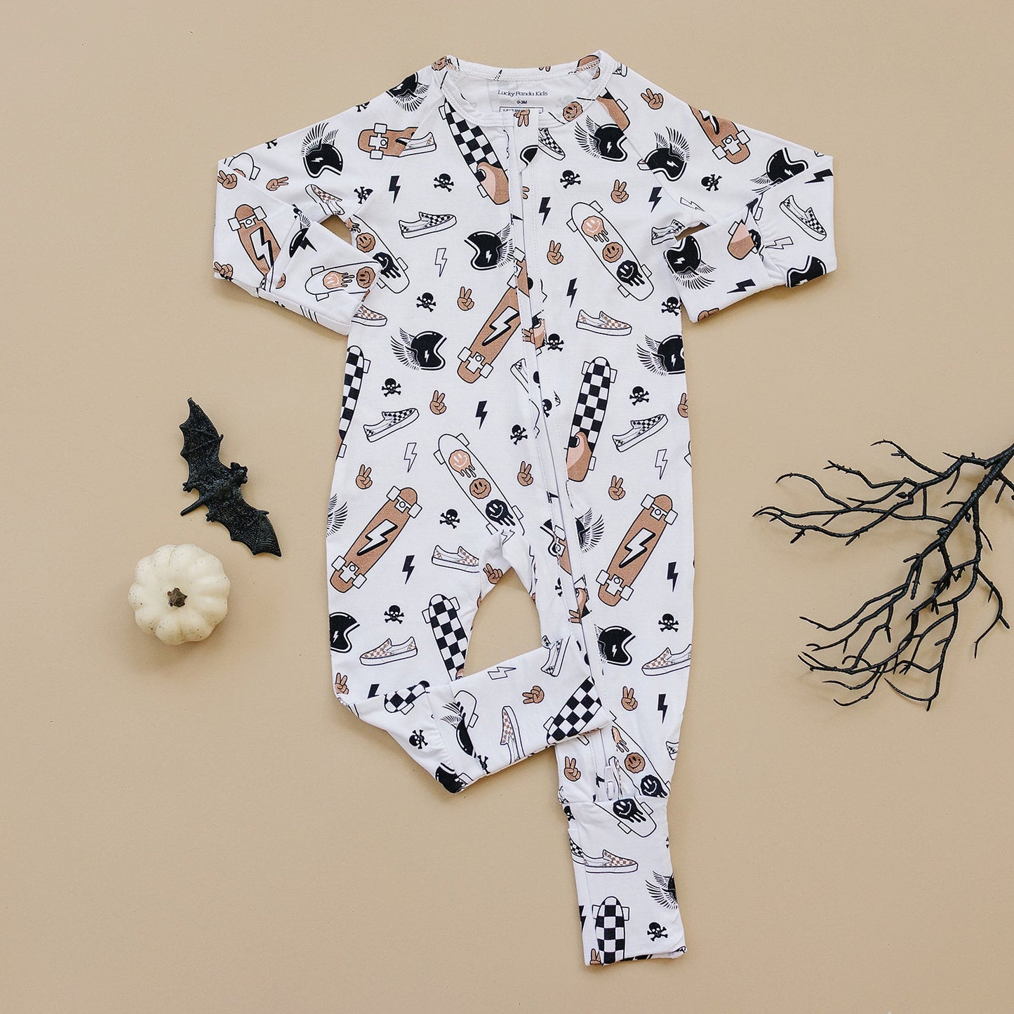 Bamboo Zip Romper | Sk8er