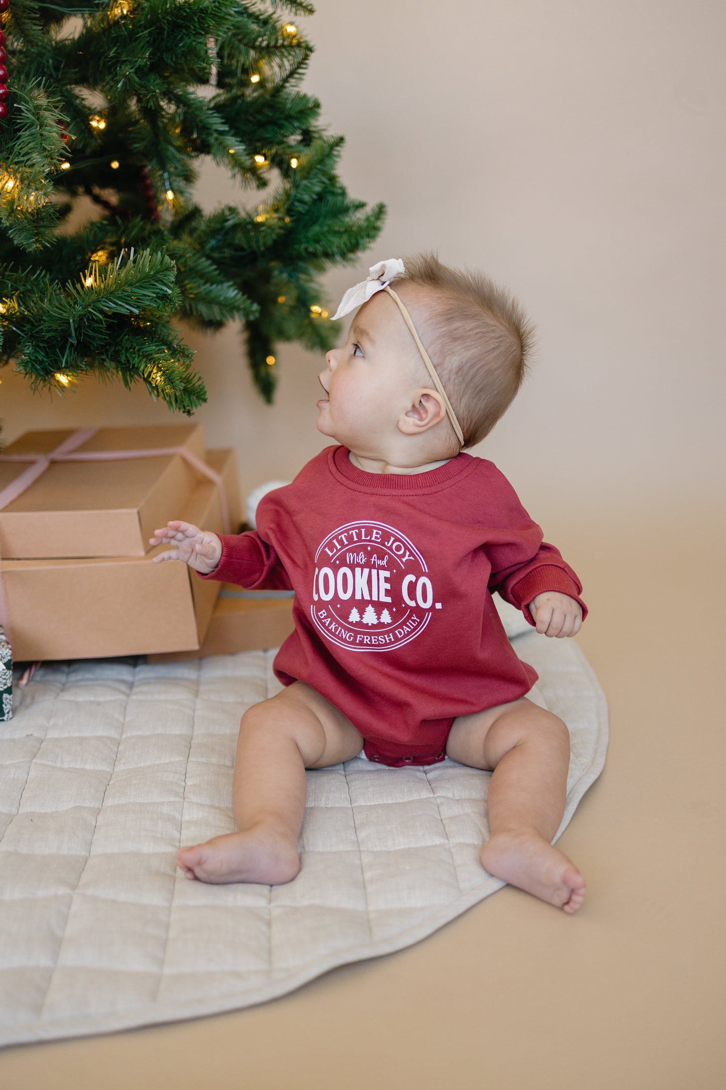 Cookie Co. Christmas Sweatshirt Romper