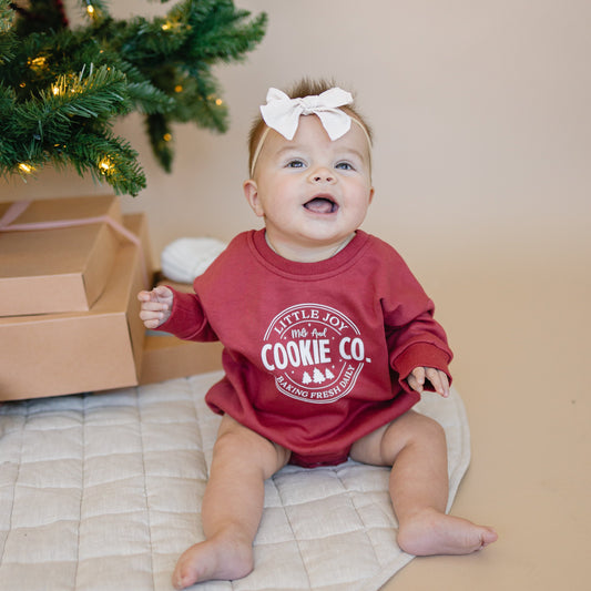 Cookie Co. Christmas Sweatshirt Romper