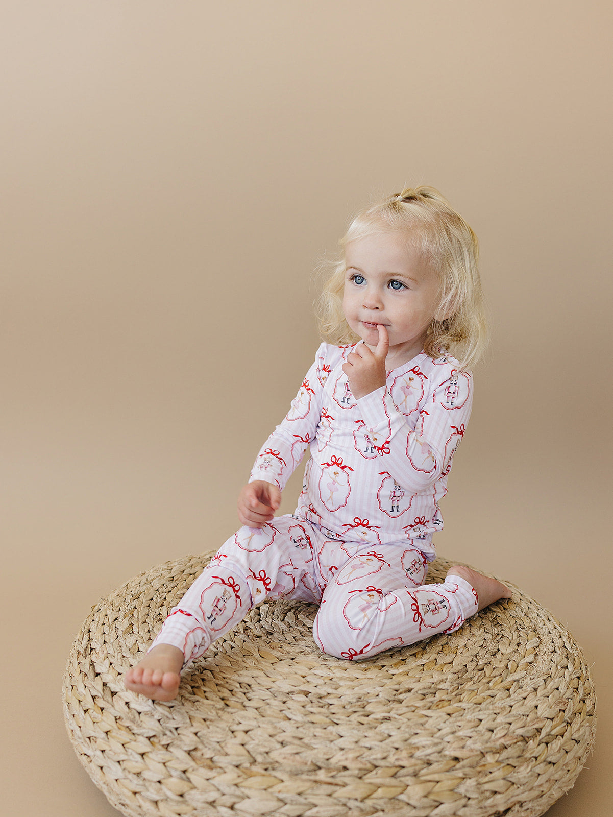 Pink Nutcracker Bamboo Two Piece Pajamas Set