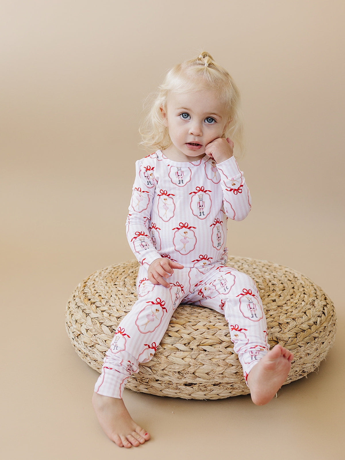 Pink Nutcracker Bamboo Two Piece Pajamas Set