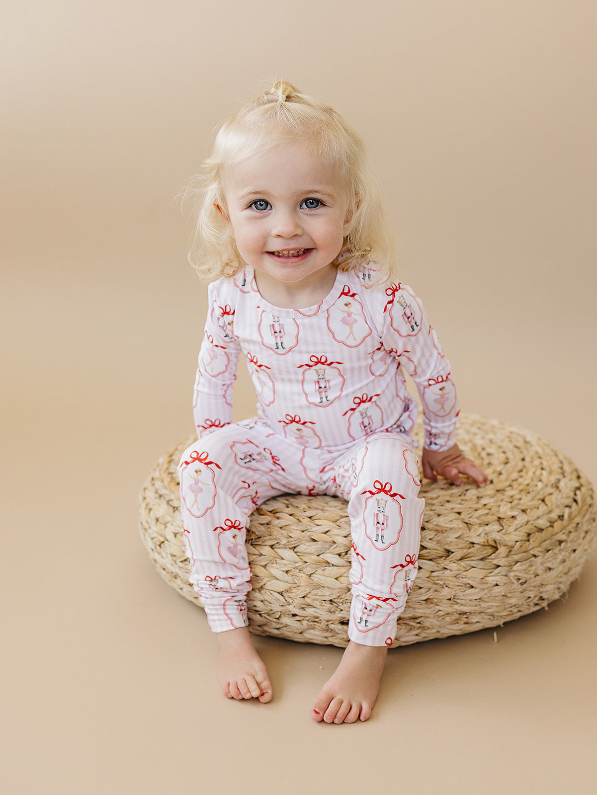 Pink Nutcracker Bamboo Two Piece Pajamas Set