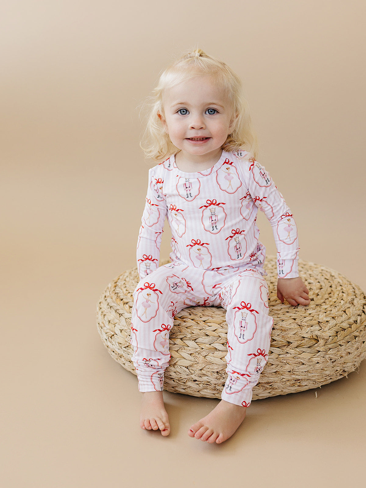 Pink Nutcracker Bamboo Two Piece Pajamas Set