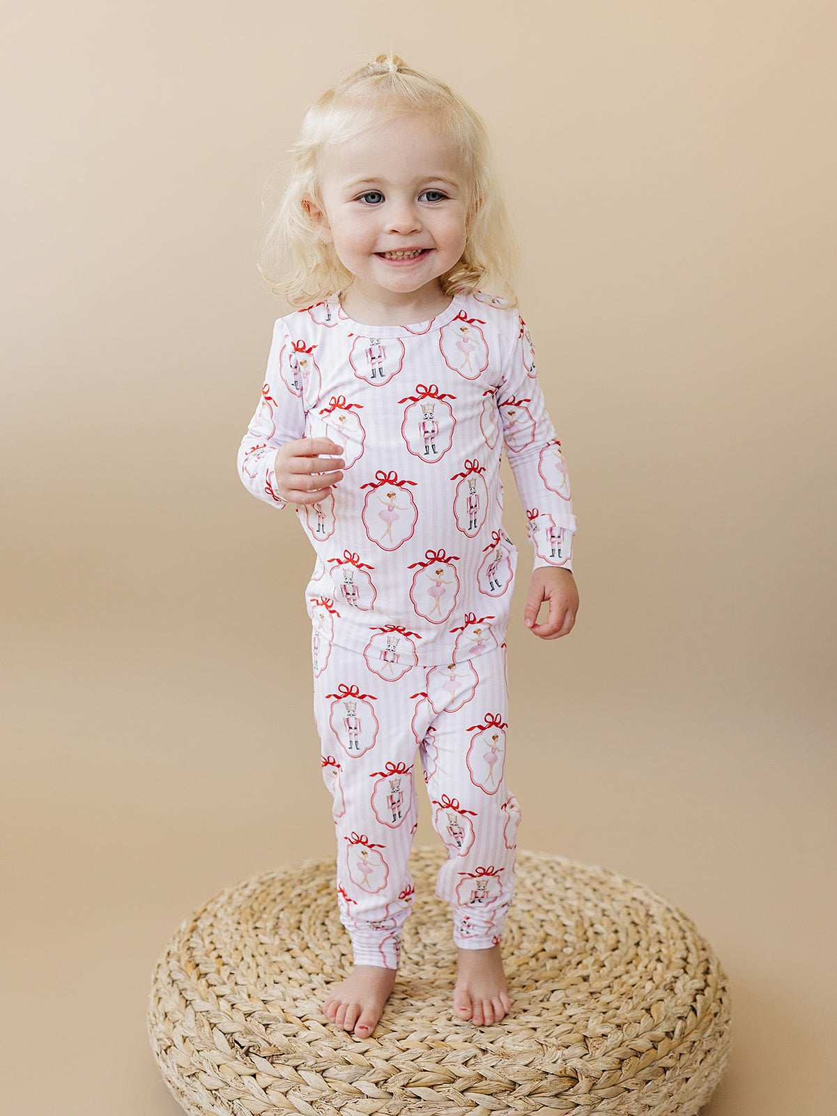 Pink Nutcracker Bamboo Two Piece Pajamas Set