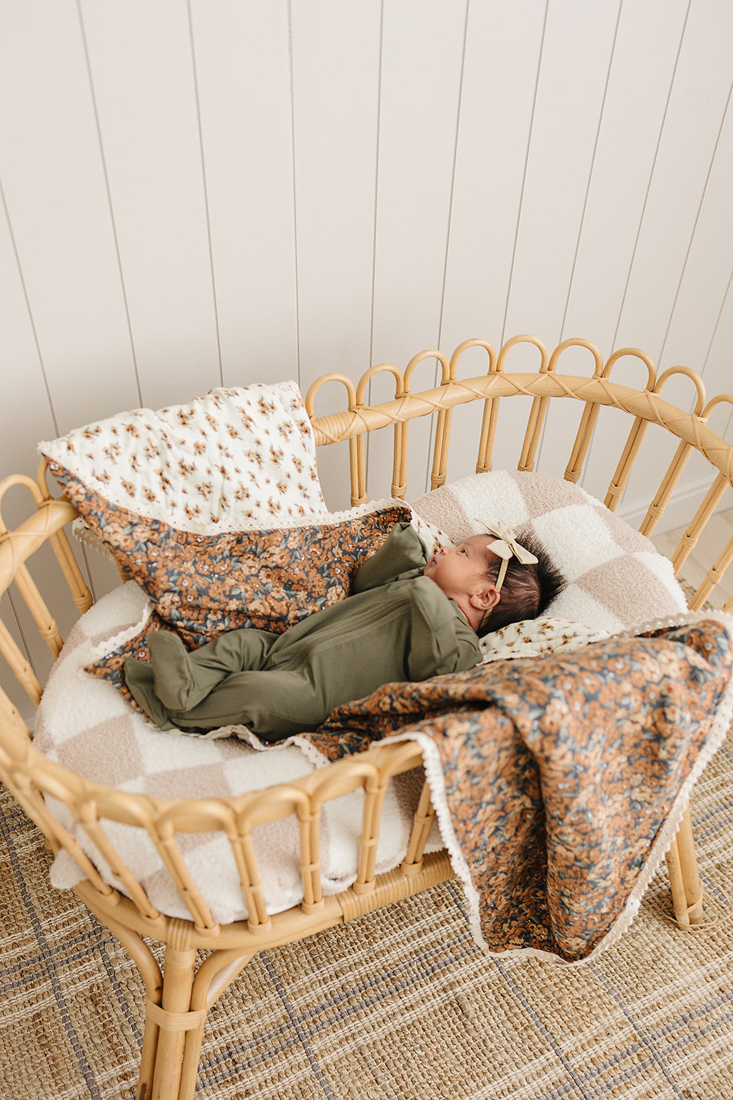 Venetian Floral + Autumn Bloom Lace Muslin Quilt