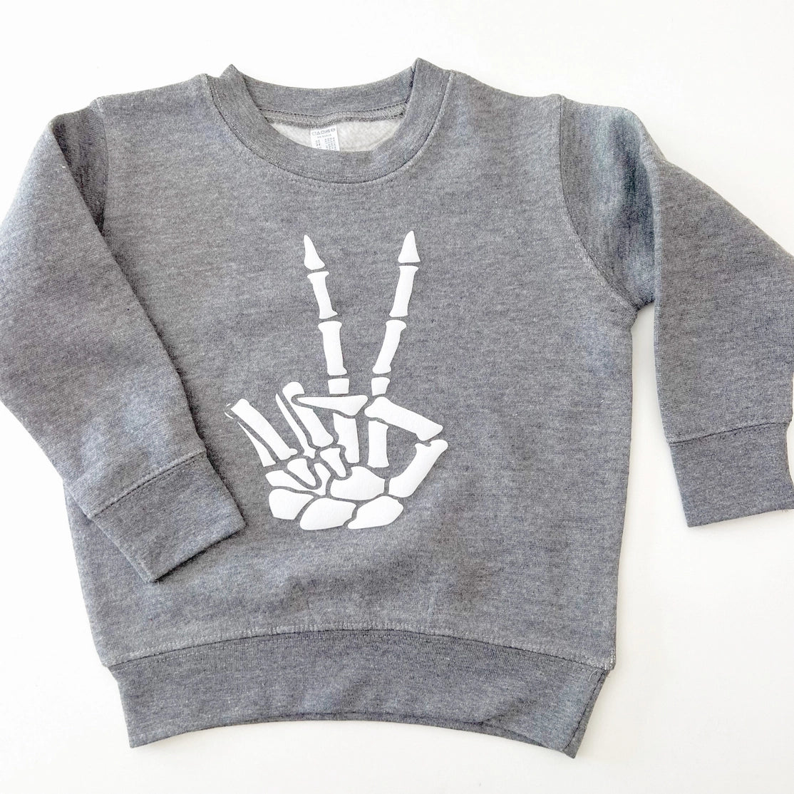 Skeleton Peace Crewneck | Toddler