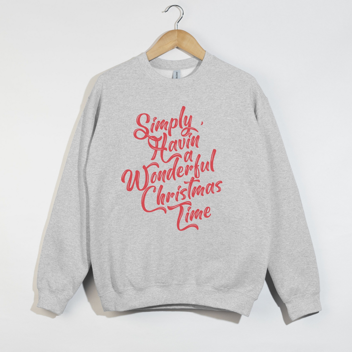 Having a Wonderful Christmas Time Crewneck Sweatshirt | Holiday Sweatshirt