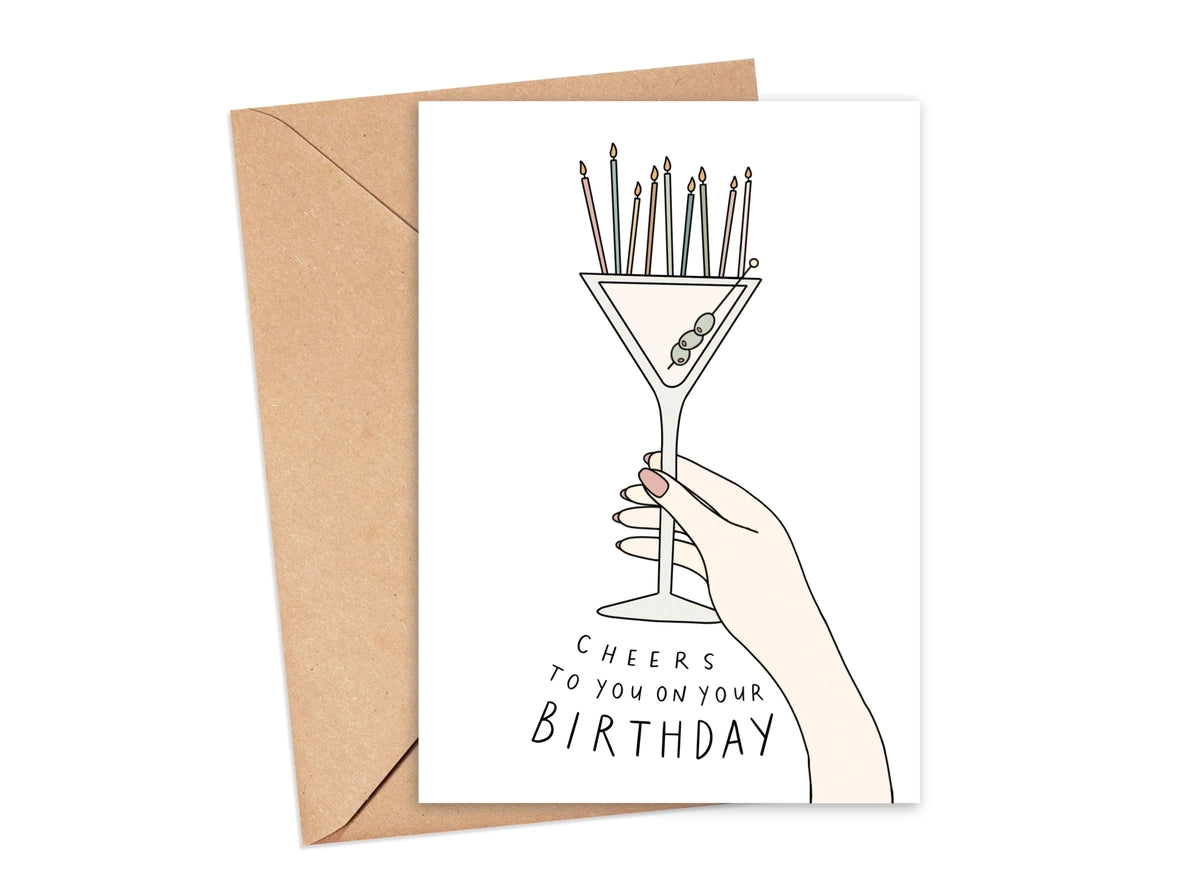 Dirty Martini Birthday Card