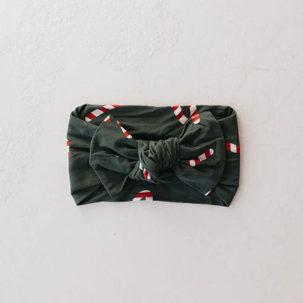 Candy Cane Lane Bamboo Pajamas Bow Headband