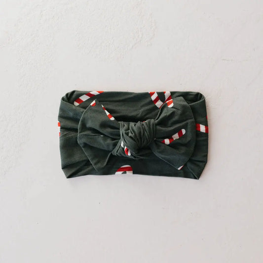Candy Cane Lane Bamboo Pajamas Bow Headband