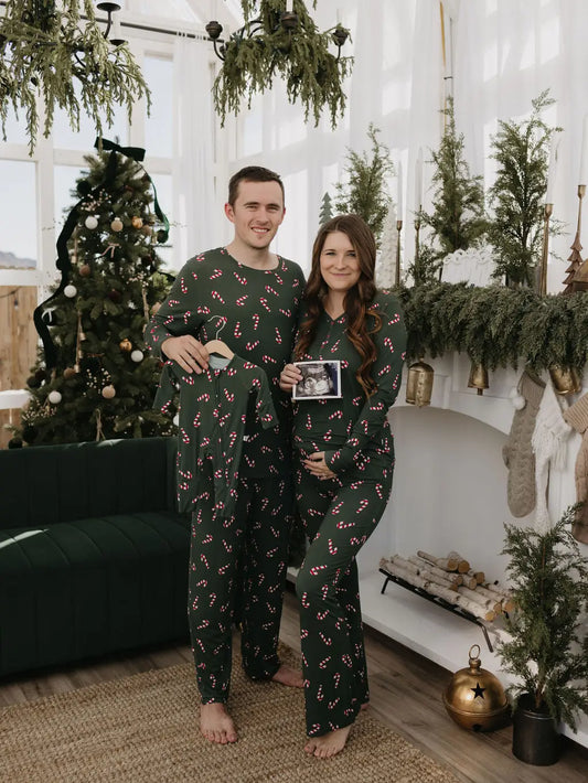 Candy Cane Lane Bamboo Pajamas | Mens