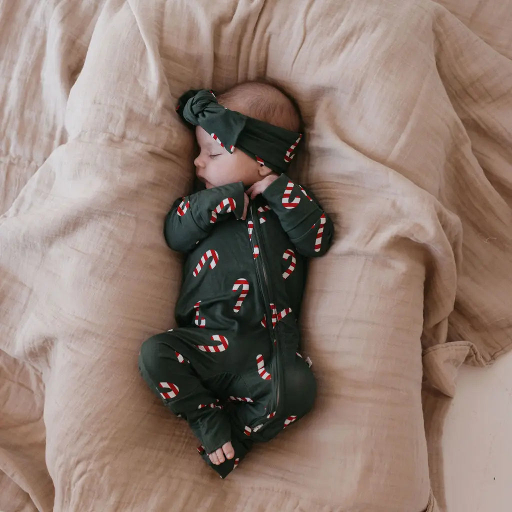 Candy Cane Lane Bamboo Pajamas Bow Headband