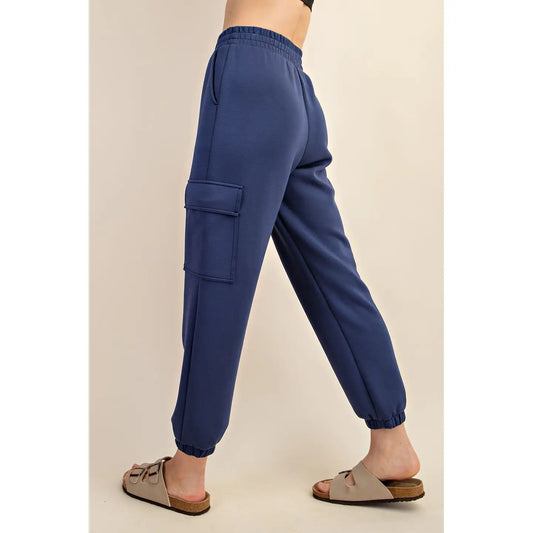 Modal Scuba Cargo Jogger Pant | Smoky Navy