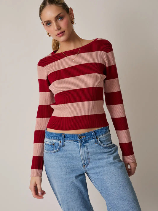 Long Sleeve Striped Top | Women