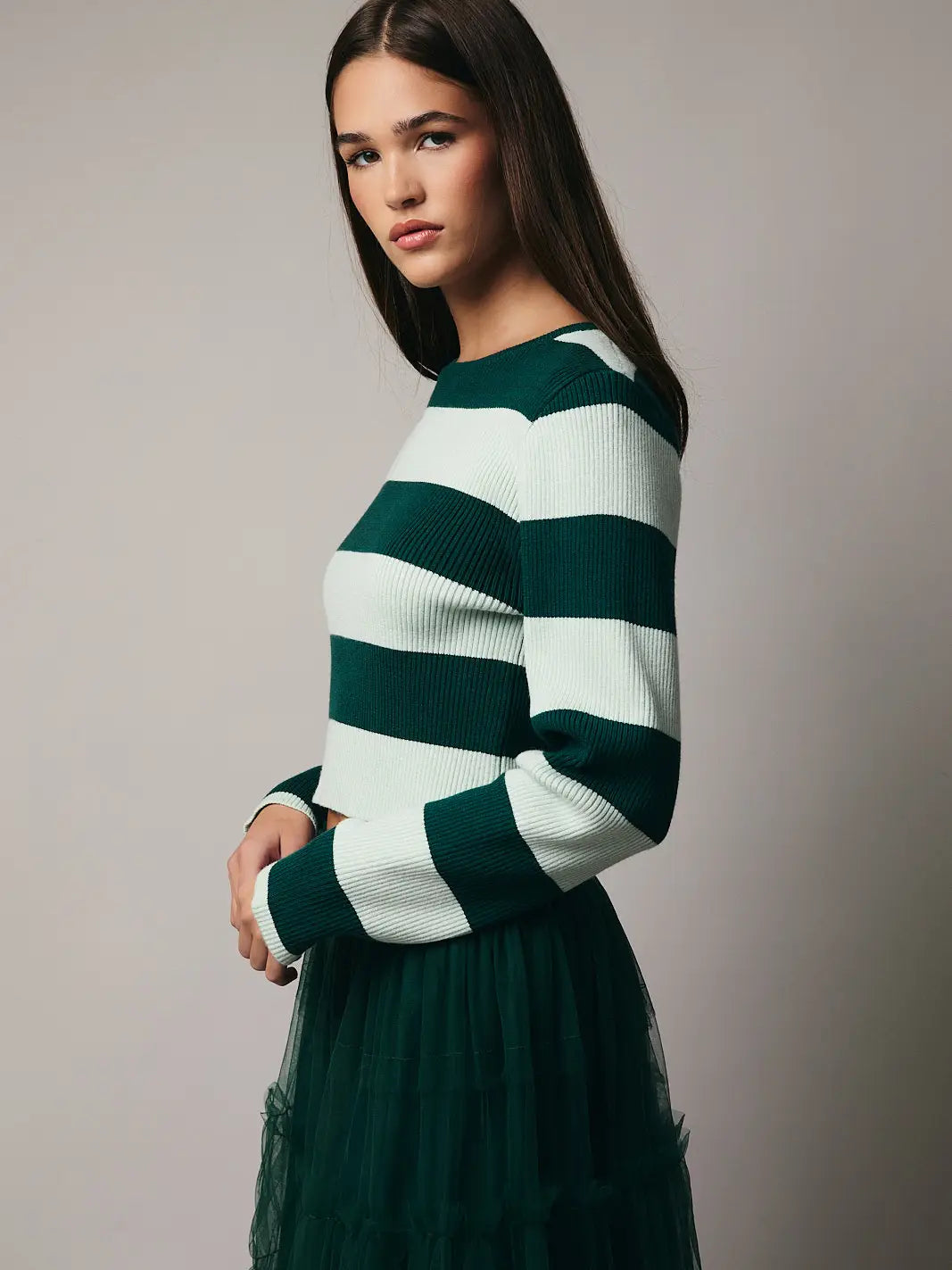 Long Sleeve Striped Top | Women