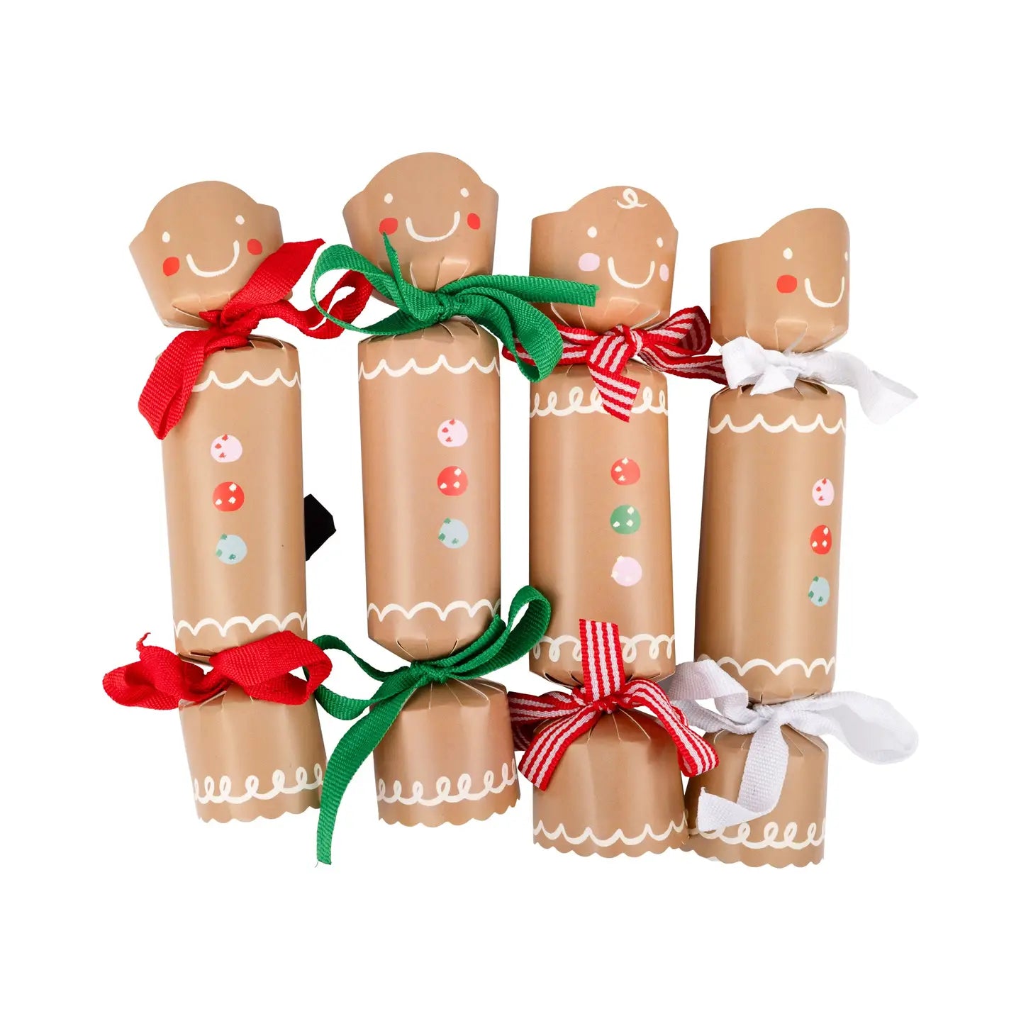 Gingerbread Christmas Popper Crackers | Set of 12