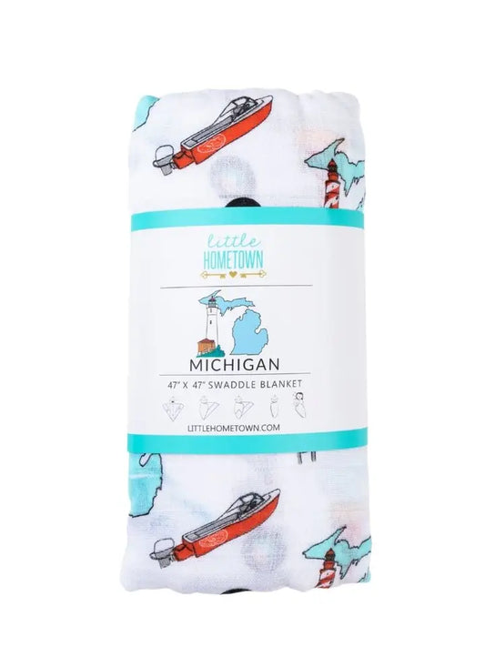 Michigan Baby Swaddle Blanket