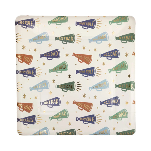 10" Dad Megaphone Pattern Plate
