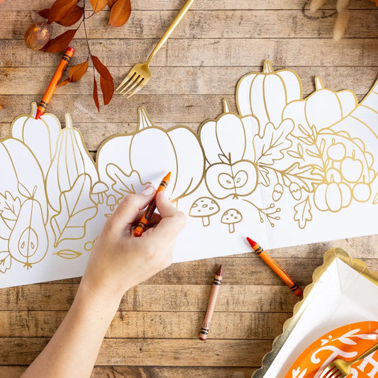 Thanksgiving Coloring Table Activity