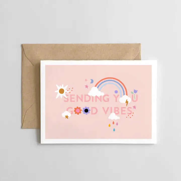 Sending You Good Vibes Greeting Card