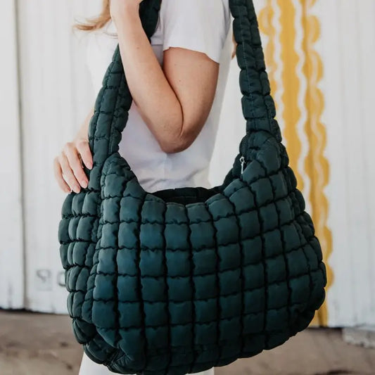 Oversized Quilted Puffer Tote Bag | Multiple Colors