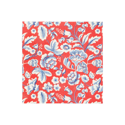 Hamptons Floral Paper Cocktail Napkin